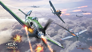 War Thunder digital wallpaper, War Thunder, airplane, Gaijin Entertainment, Focke-Wulf Fw 190 HD wallpaper
