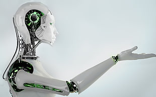 artificial intelligent robot, digital art, robot, machine