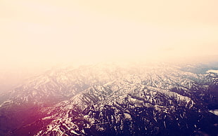 black and white mountain, landscape, mountains HD wallpaper