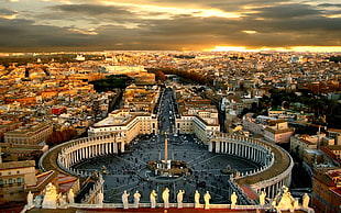 black and gray train table, Vatican City, Rome, sky, cityscape