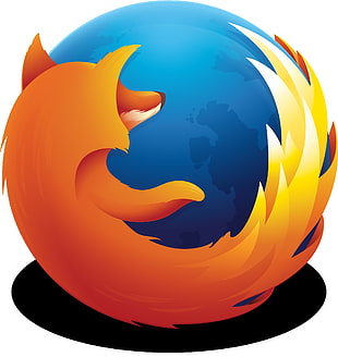 red and blue plastic toy, Mozilla Firefox, logo, internet, network