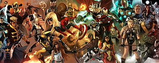 Marvel Comics, Iron Man, Spider-Man, Wolverine HD wallpaper
