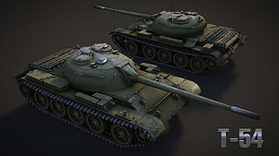 T-54 Battle Tanks digital wallpaper, World of Tanks, tank, wargaming, T-54 HD wallpaper