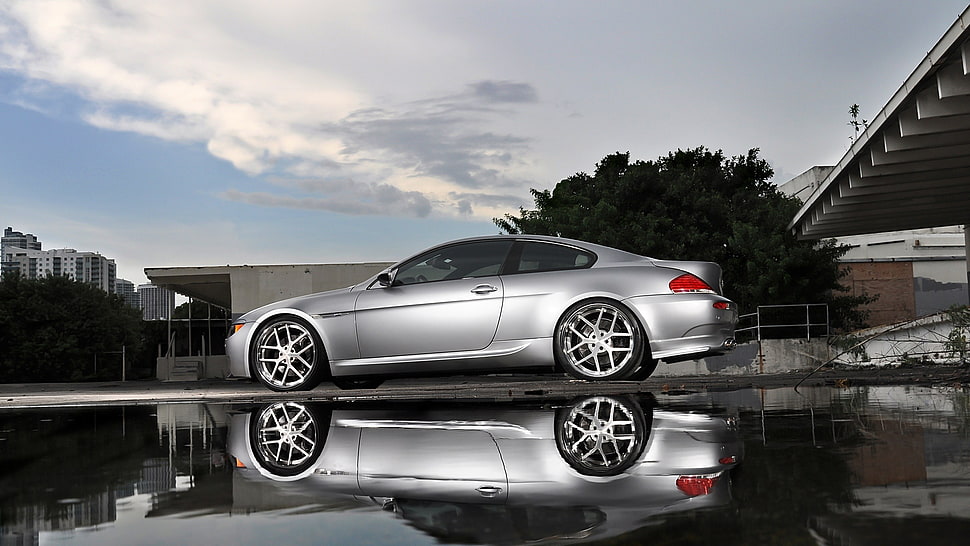 BMW, BMW 6, silver cars, vehicle HD wallpaper