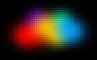 multicolored digital wallpaper, abstract