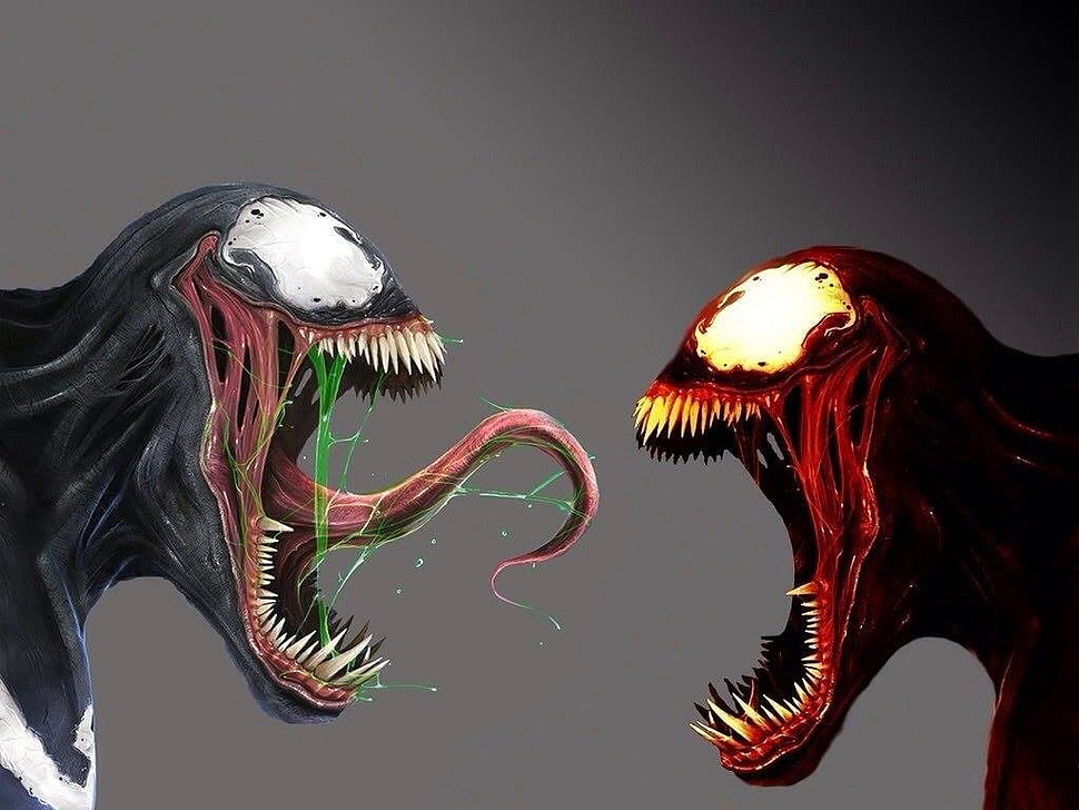 Marvel Venom and Carnage wallpaper, Venom, Carnage, Marvel Comics HD wallpaper