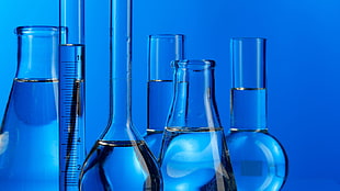 clear test tubes, science