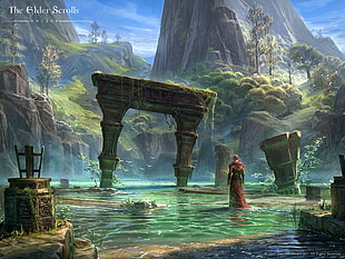 The Elders Scrolls wallpaper, The Elder Scrolls Online, video games, fortress