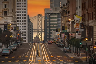 white bridge, San Francisco, cityscape HD wallpaper
