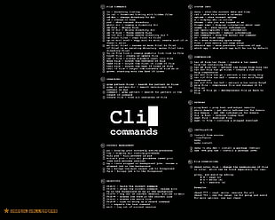 Cli Commands text, code