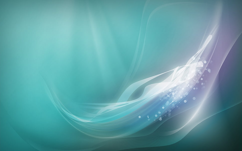 teal and purple 3D smoke painting HD wallpaper