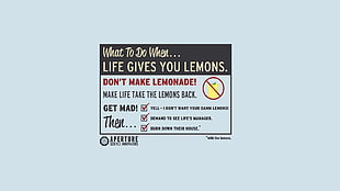 life gives you lemons text HD wallpaper