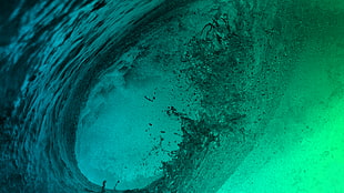 sea waves digital wallpaper, water, nature, waves, colorful HD wallpaper