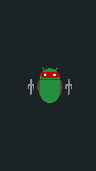 illustration of TMNT Raphael, minimalism, Android (operating system), Mexican