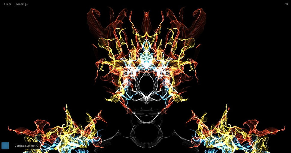 yellow and red abstract artwork HD wallpaper