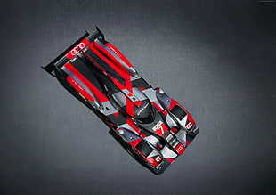 red and black F1 race car