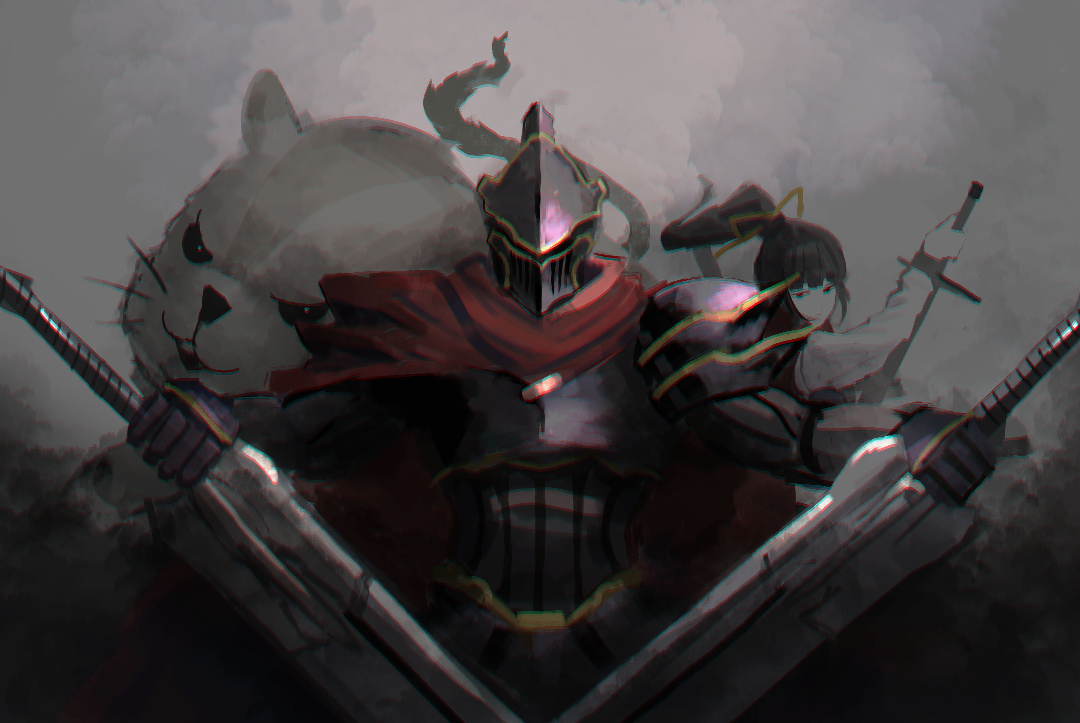 Knight wearing armor holding swords wallpaper, Overlord ...