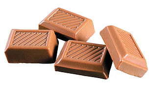 four chocolate bars
