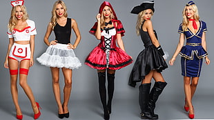 women's assorted costumes