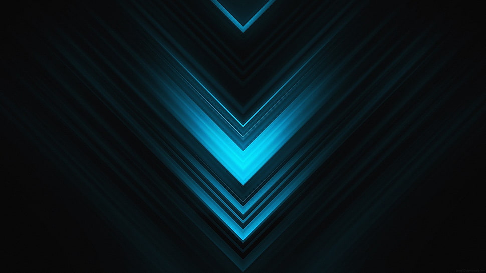 black and blue wallpaper, digital art, lines HD wallpaper