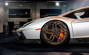 silver car, Novitec, Novitec Torado, Lamborghini Aventador NL2, Lamborghini HD wallpaper