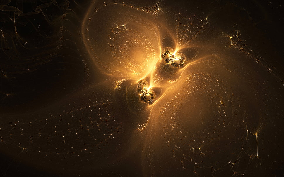 brown light digital wallpaper HD wallpaper
