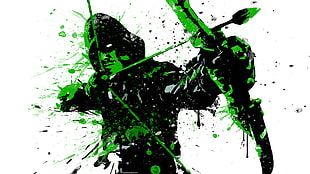 Green Arrow illustration, Green Arrow, superhero, Arrow (TV series) HD wallpaper