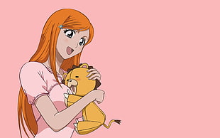 Bleach female and plush toy character wallpaper