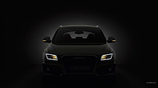 black Audi car, Audi Q5, Audi, car, vehicle HD wallpaper