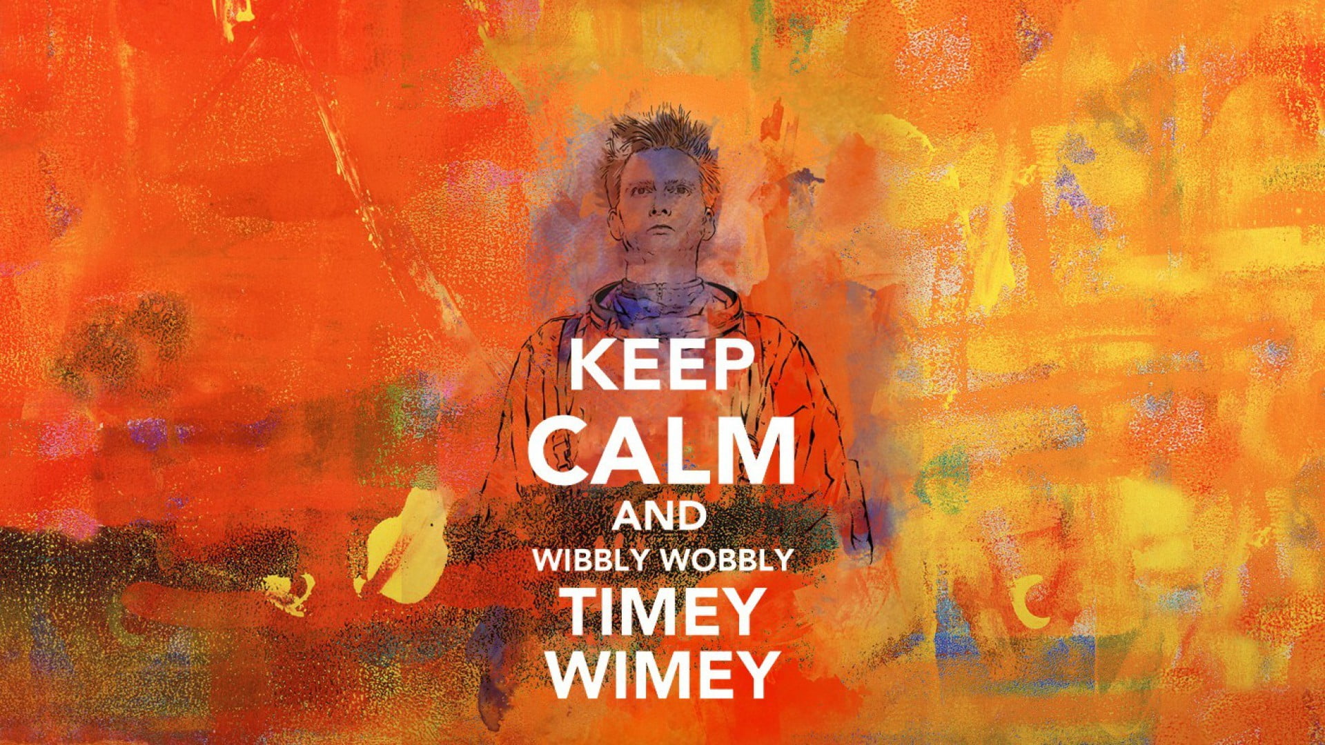 Keep Calm and Wibbly Wobbly Timey Wimey wallpaper, Doctor Who, The Doctor, David Tennant, Tenth Doctor
