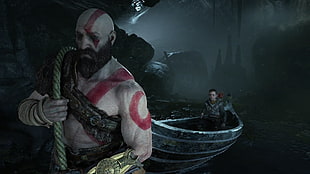 God of War digital wallpaper, God of War, Kratos, video games, God of War (2018)