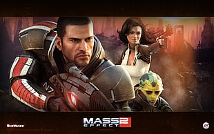 Mass Effect 2 poster HD wallpaper