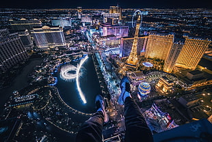 Las Vegas aerial view photo, cityscape, city, Las Vegas