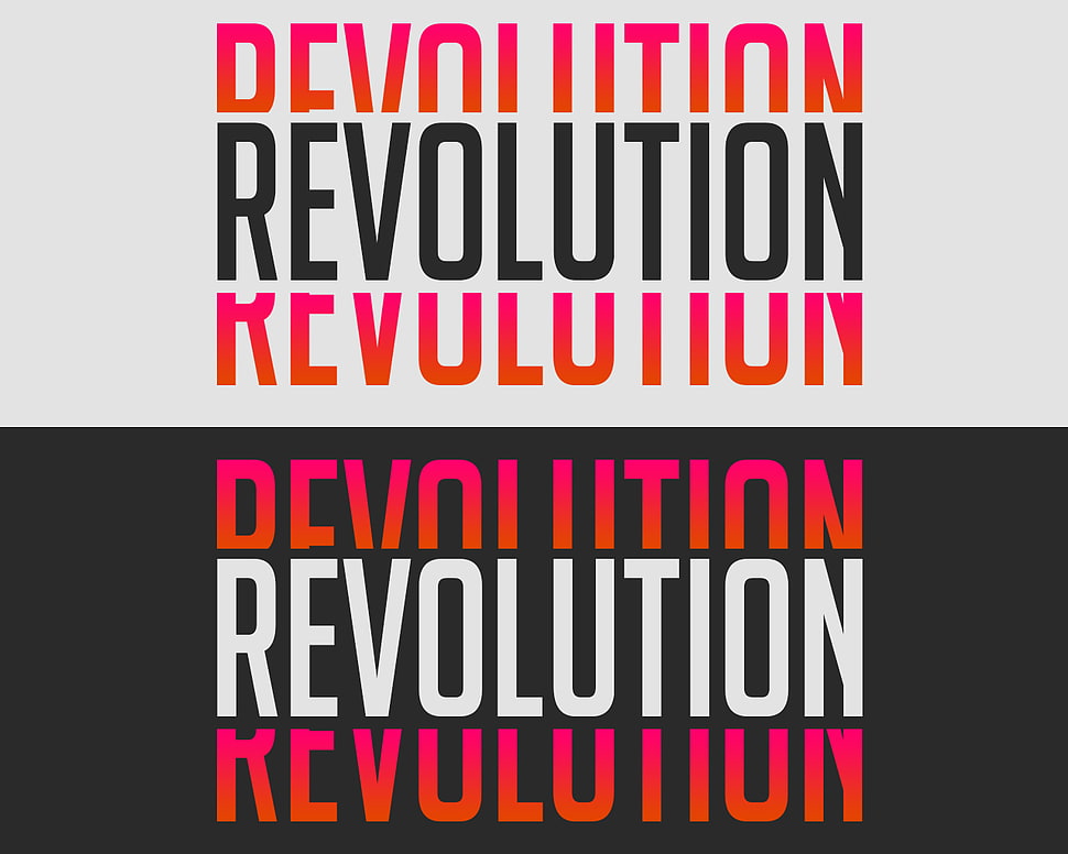 revolution text, revolution , simple, texture, orange HD wallpaper