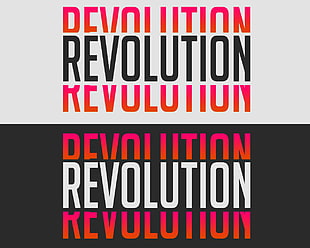 revolution text, revolution , simple, texture, orange HD wallpaper
