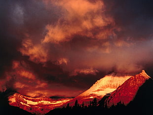 mountain range, nature HD wallpaper