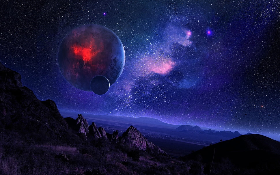 galaxy, nature HD wallpaper