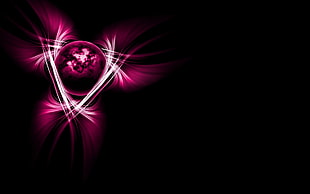 pink and black illustration