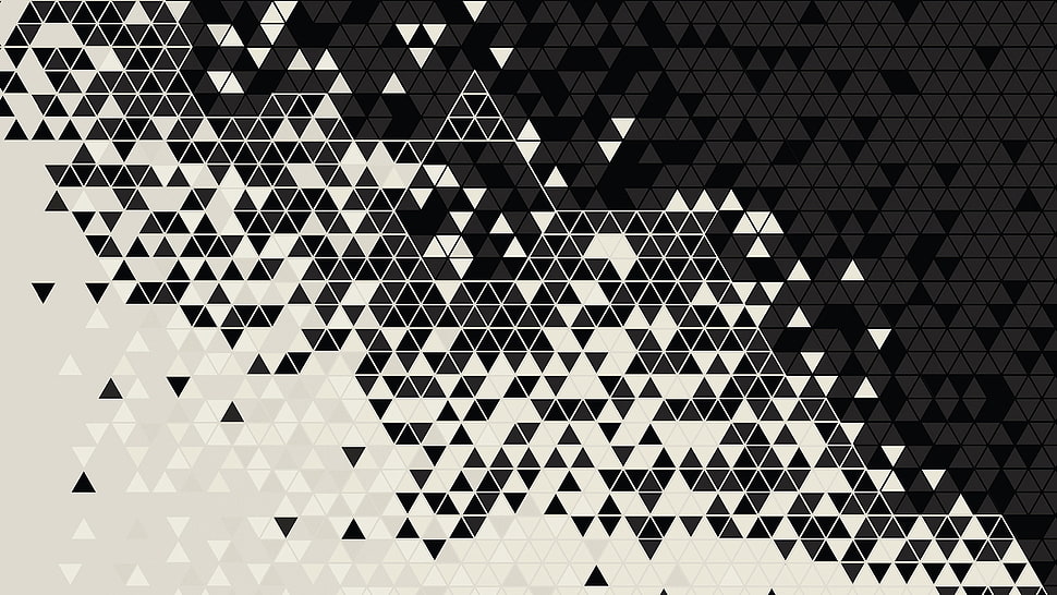 pattern, digital art, triangle HD wallpaper