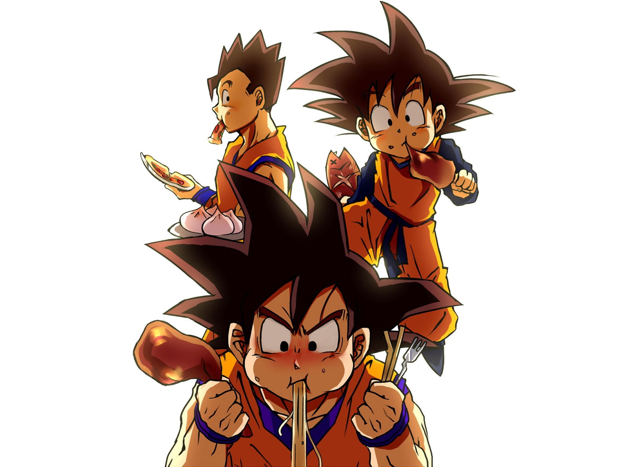 Dragon Ball Goku, Gohan, and Goten, Dragon Ball, Dragon Ball Z