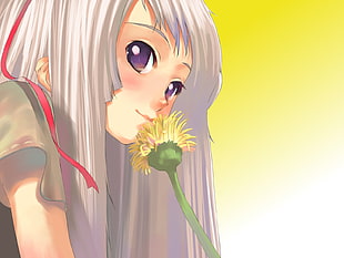 Girl,  Blonde,  Flower,  Dandelion HD wallpaper