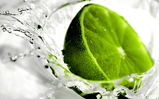 lime fruit, lemons, liquid, water
