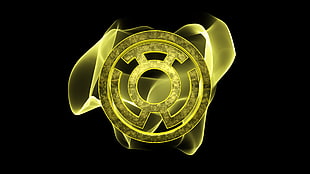 Yellow Lantern logo, DC Comics, Green Lantern HD wallpaper