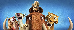 illustration of Ice Age characters HD wallpaper