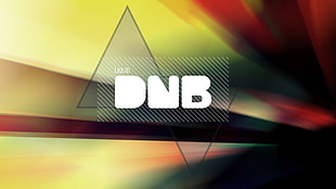 white DNB logo, liquid drum and bass, drum and bass, Tatof, photo manipulation HD wallpaper
