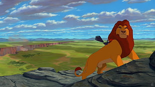 Lion King Mufasa digital wallpaper, movies, The Lion King, Disney, Mufasa