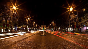 city street lights HD wallpaper