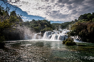 landscape photography of waterfalls during day time, krka national park HD wallpaper