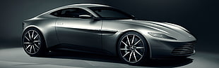 silver coupe, Aston Martin DB10, car, vehicle, simple background