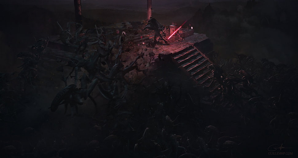 game application screenshot, Star Wars, Sith, artwork, lightsaber HD wallpaper
